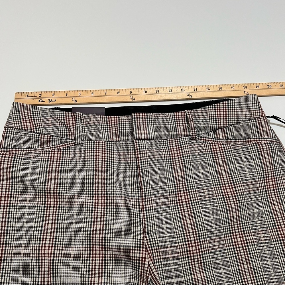 NWT Ava & Viv Women's High Rise Wide-Leg Pants- Gray Plaid Size 17 - Picture 4 of 12
